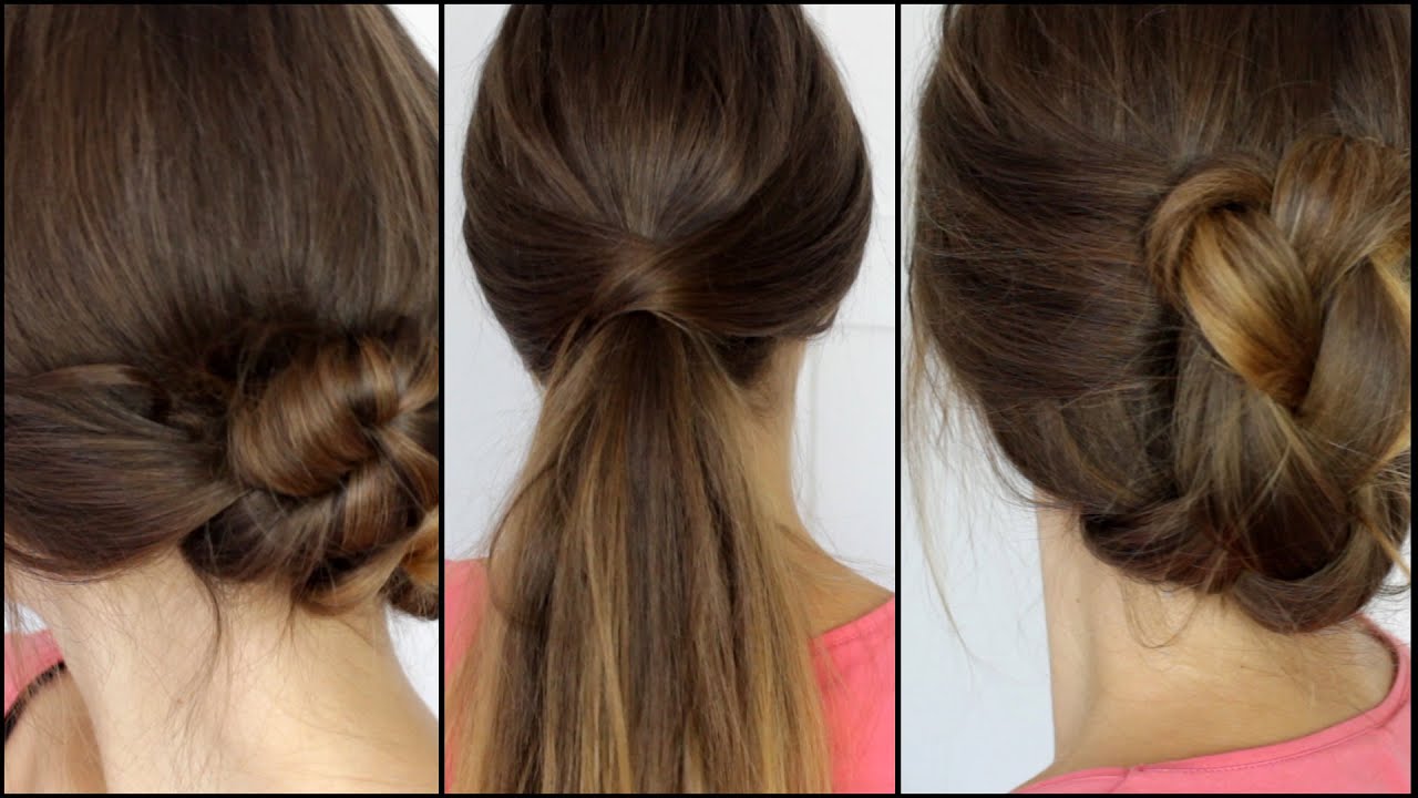keine Zeit? 3 schnelle Frisuren für Schule, Alltag, Uni ...
