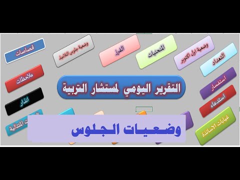 التقرير اليومي لمستشار التربية ج18      