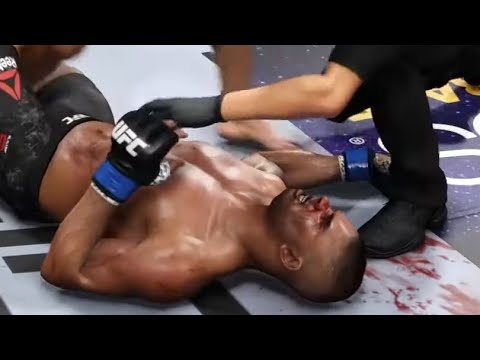 UFC Bruce lee vs Alistair Overeem Bloody knockout