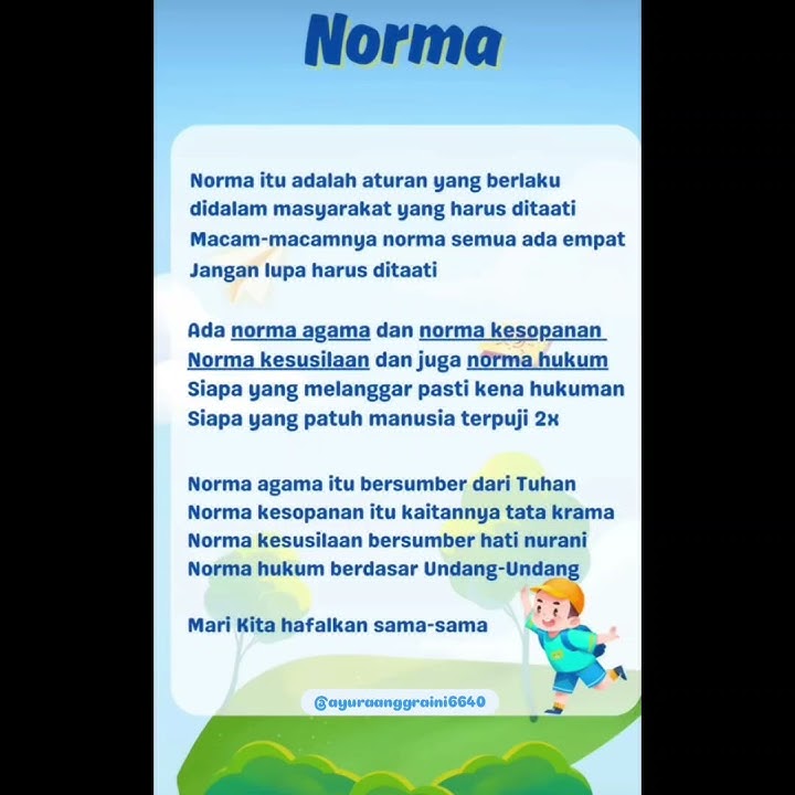 lagu Norma Dalam Kehidupan Masyarakat