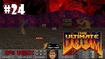 The Ultimate Doom прохождение игры - E3M6: Mt. Erebus (All Secrets Found)