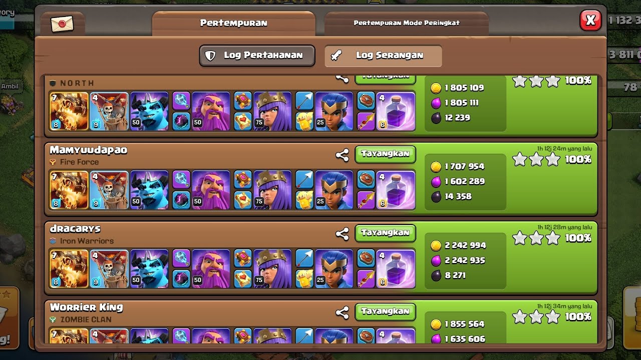 Looting Clash of clans th 13, with super dragon