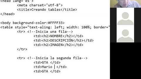 CMM Crear tablas en HTML SEXTO e insertar imágenes Parte 3