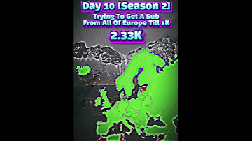 Trying To Get A Sub From Europe, Day 10 #geography #europe #countries #edit #shorts #subscribe #fyp