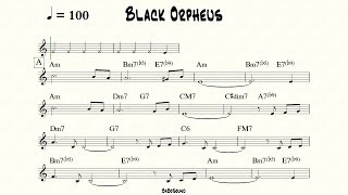 Black Orpheus Backing Track For Bass (BPM 100) chords