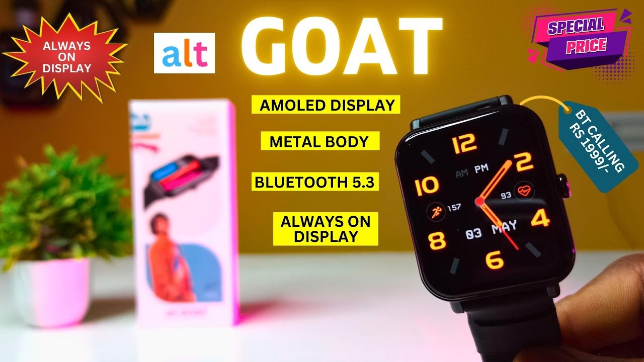 Alt GOAT Smartwatch Detailed Review & Unboxing | AMOLED Display🔥| Best Calling Smartwatch Under 2000