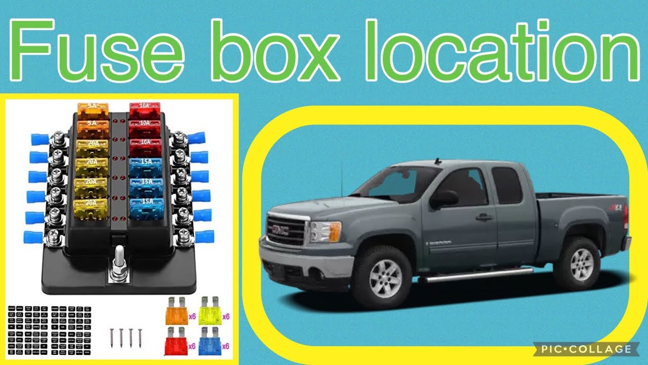 Fuse box location on a 2009 GMC Sierra