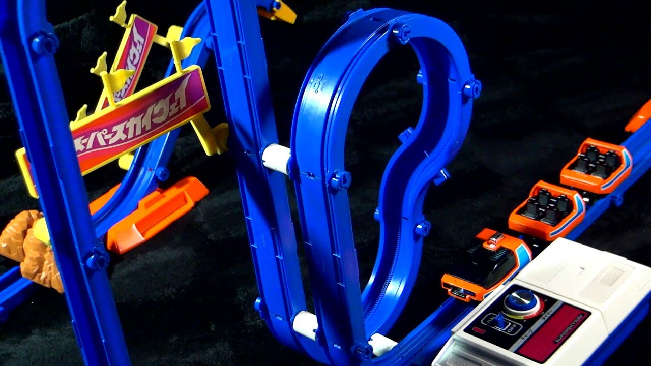 電動トイ】トミー スーパースカイウェイ ジェットコースター 自由な