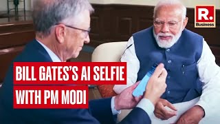 Bill Gates’s Takes Selfie using NaMo App | Republic Business