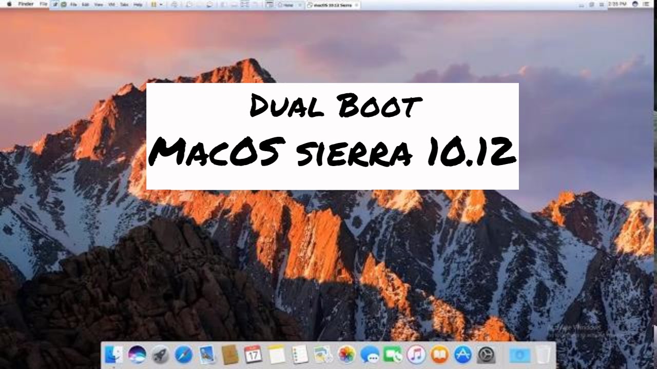 How to Dual Boot MacOS sierra 10.12 and windows 10 | Macintosh by Kino ...