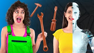 Arkadaşim Bi̇r Robot 123 Go Challenge 24 Saatliğine Çikolata Ve Gerçek Yemek Meydan Okuması