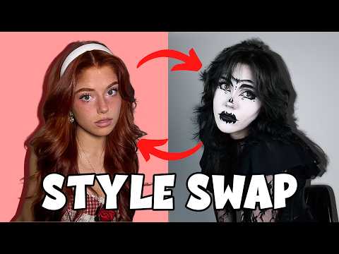 We Swapped Styles for a Day (Goth vs Coquette)
