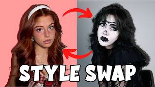 We Swapped Styles for a Day (Goth vs Coquette)