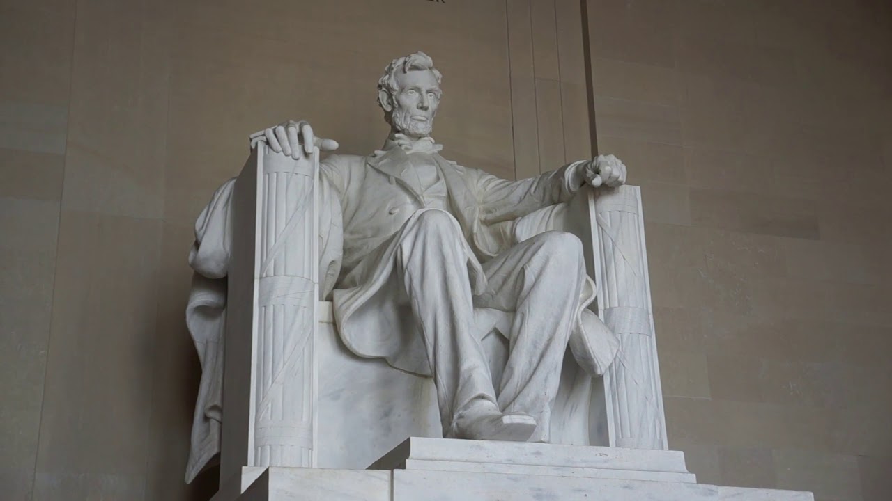 Free Abraham Lincoln Memorial Statue Stock Video Footage