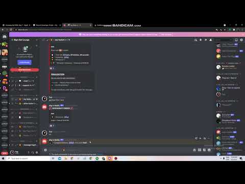 How to make giveaway + drop bot with role req! (24/7 hosting with repl.it)!