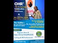 OHR's 7th Anniversary Celebration 2020 - Virtual Event