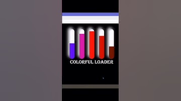 Colorful loader animation in css #css #coding #youtube #trending