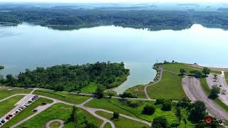 360 Pan Over The Mississinewa Lake Dam And Camp Grounds 4K Must See Done Footage