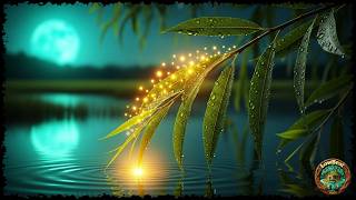 Riverbank Magic under the Summer Moon 🌿 | Firefly Ambience for Deep Rest | LowBeat Tune 🍁