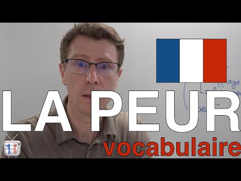 vocabulaire de la peur   leçon en français facile