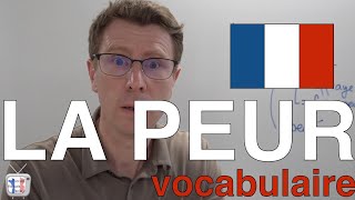 vocabulaire de la peur   leçon en français facile