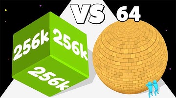 ROLL CUBE 2048 /vs RESCUE PUSH ∞ Satisfying ASMR Gameplay Android iOS • Runner Math Games