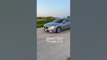 How Dangerous Are Worn Tires? 70–0 MPH Braking Test #tires #brakes #carmaintenance #cartok #mazda