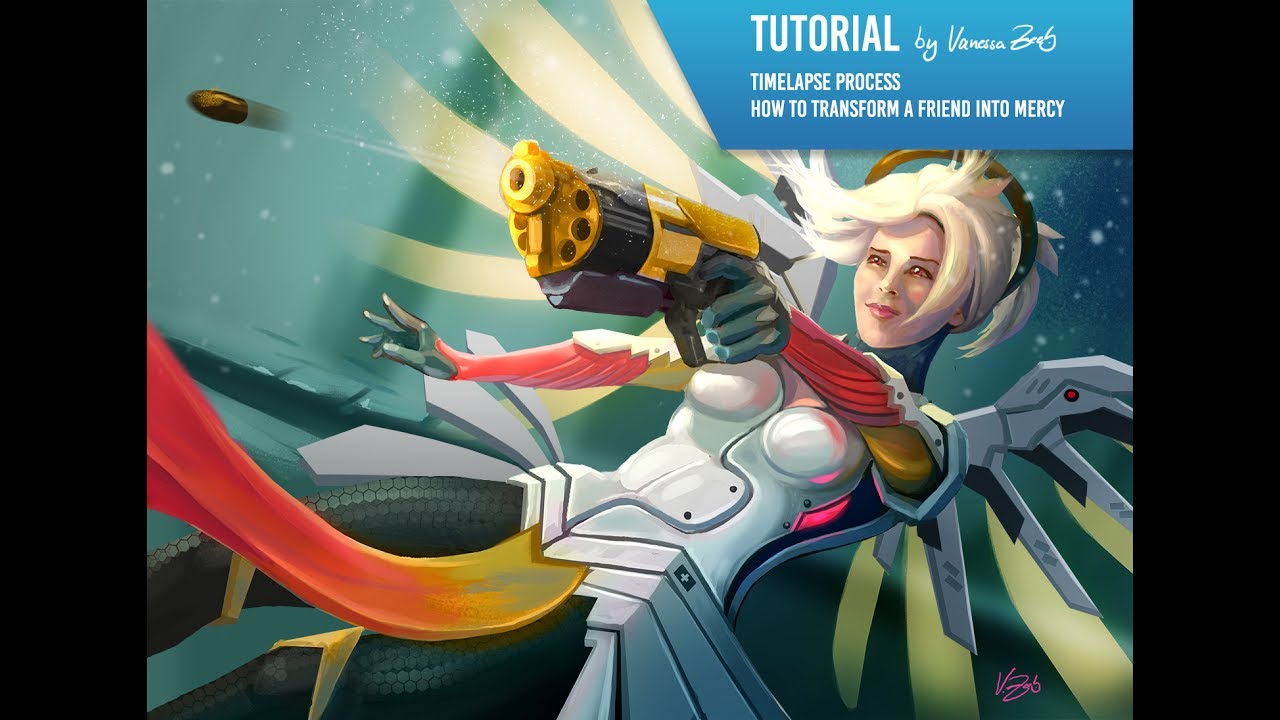Digital Painting Transform a friend into an Overwatch character YouTube