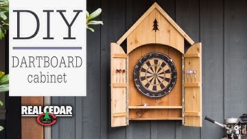 DIY: Rustic Dart Board Cabinet - RealCedar.com