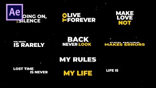 FREE Typography Text Titles Template for Adobe Premiere Pro   Tutorial