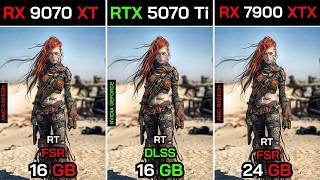 RX 9070 XT VS RTX 5070 Ti VS RX 7900 XT + Ryzen™ 7 9800X3D : TEST IN 10 GAMES