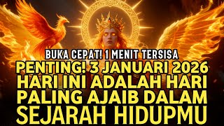 JIWA TERPILIH ✨ DI 3 JANUARI 2026 KAMU AKAN TAK MENYANGKA AWAL TAHUN BISA SEAJAIB INI