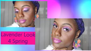 Spring Makeup Tutorial / Shades of Lavender on Brown Skin