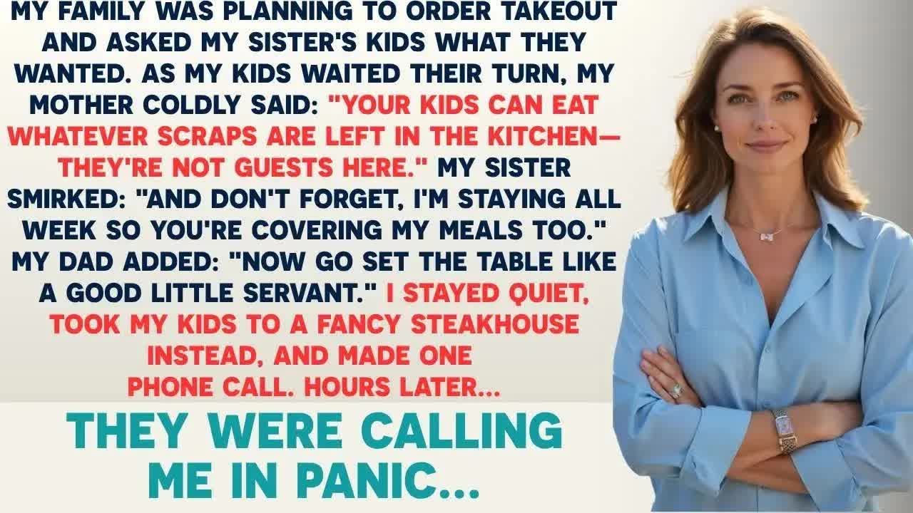 My Family Was Planning To Order Takeout And Asked My Sister'S Kids What They Wanted  As My Kids