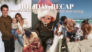 HOLIDAY VLOG: beach wedding getaway & Theos first Christmas!