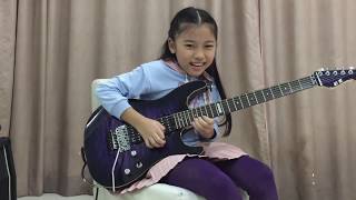 Far beyond the sun - Yngwie malmsteen  cover by PettyRock 8 Year old girl Thailand