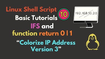 Bash script for colorize IPv4 address using regex and IFS separator