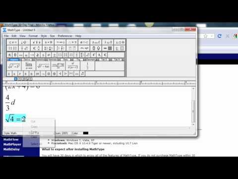 How to install and use MathType