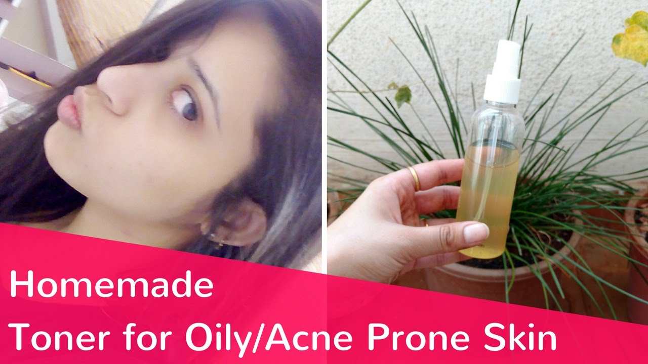 Toner for ACNE/PIMPLE Prone & OILY Skin | DIY Neem Tulsi Toner - YouTube