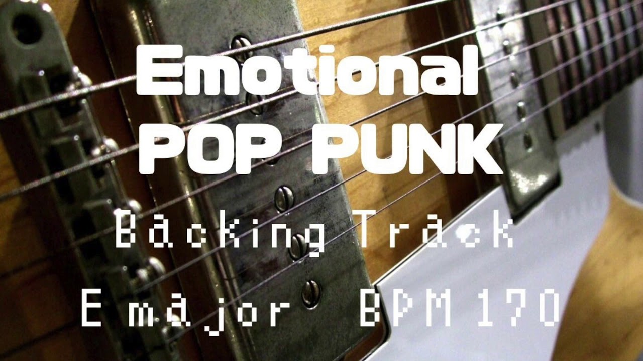 Download Emotional POP PUNK backing track E major MP3