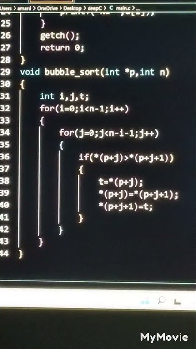 Ascending order SORT using bubble sort iN 🧲 PrOgRaMmInG 🌤️⛅🌤️ - YouTube