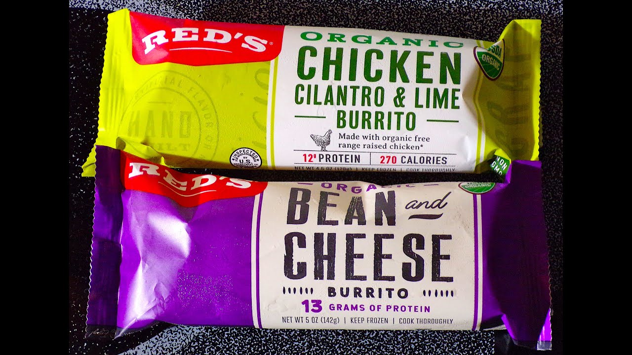 Red's Organic Frozen Burrito's YouTube