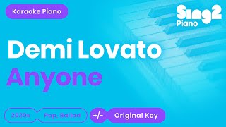 Video thumbnail of "Demi Lovato - Anyone (Piano Karaoke)"