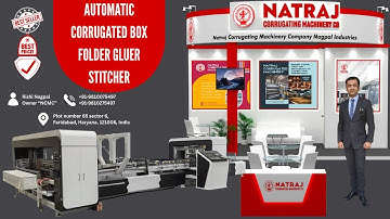 Automatic Corrugated Box Folder Gluer Stitcher | Fold, Glue & Stitch in One Powerful Machine