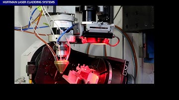 Huffman Automated Laser Cladding System for Repair of Turbine Engine Components
