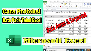 Cara Memproteksi Data PadaTabel Excel Agar Tidak Bisa DiEdit Oleh Orang Lain