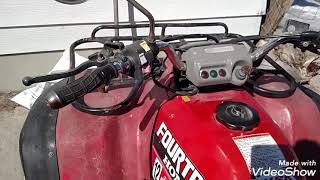 How to put Honda Fourtrax into reverse. Link to parts or accessories below!