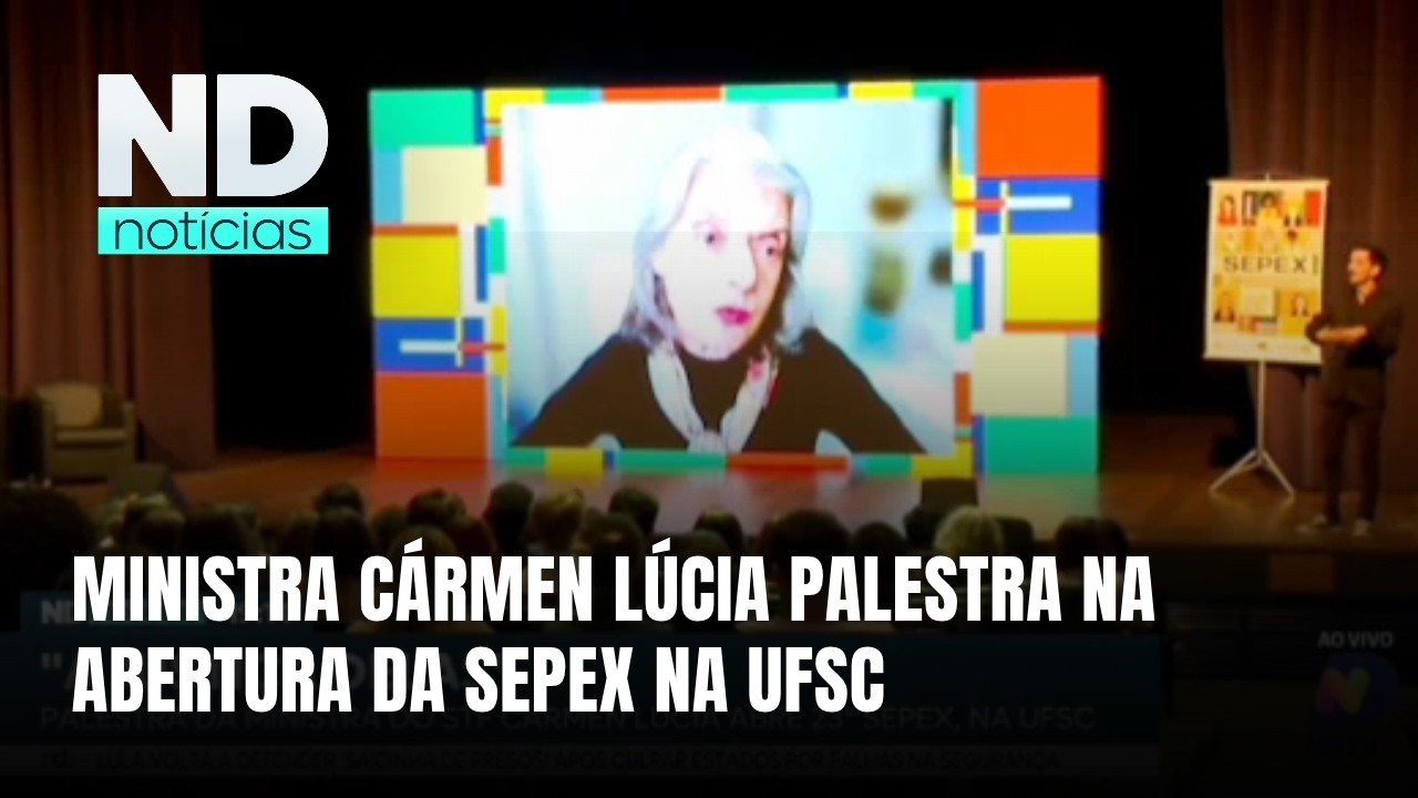 Cármen Lúcia abre programação da SEPEX com palestra sobre justiça e mulheres