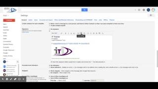 One Minute training- Setting Your Email Signature screenshot 5