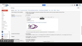 One Minute training- Setting Your Email Signature screenshot 2